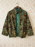 Chaqueta suzani verde