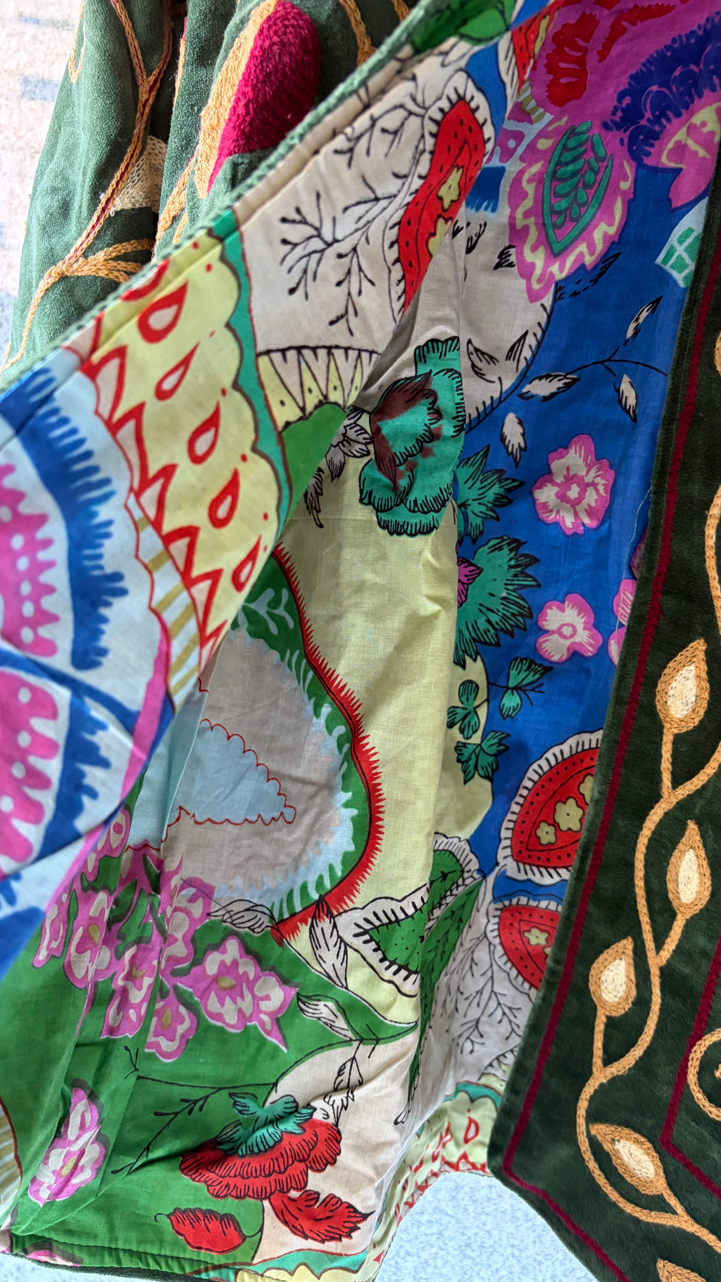Chaqueta suzani terciopelo