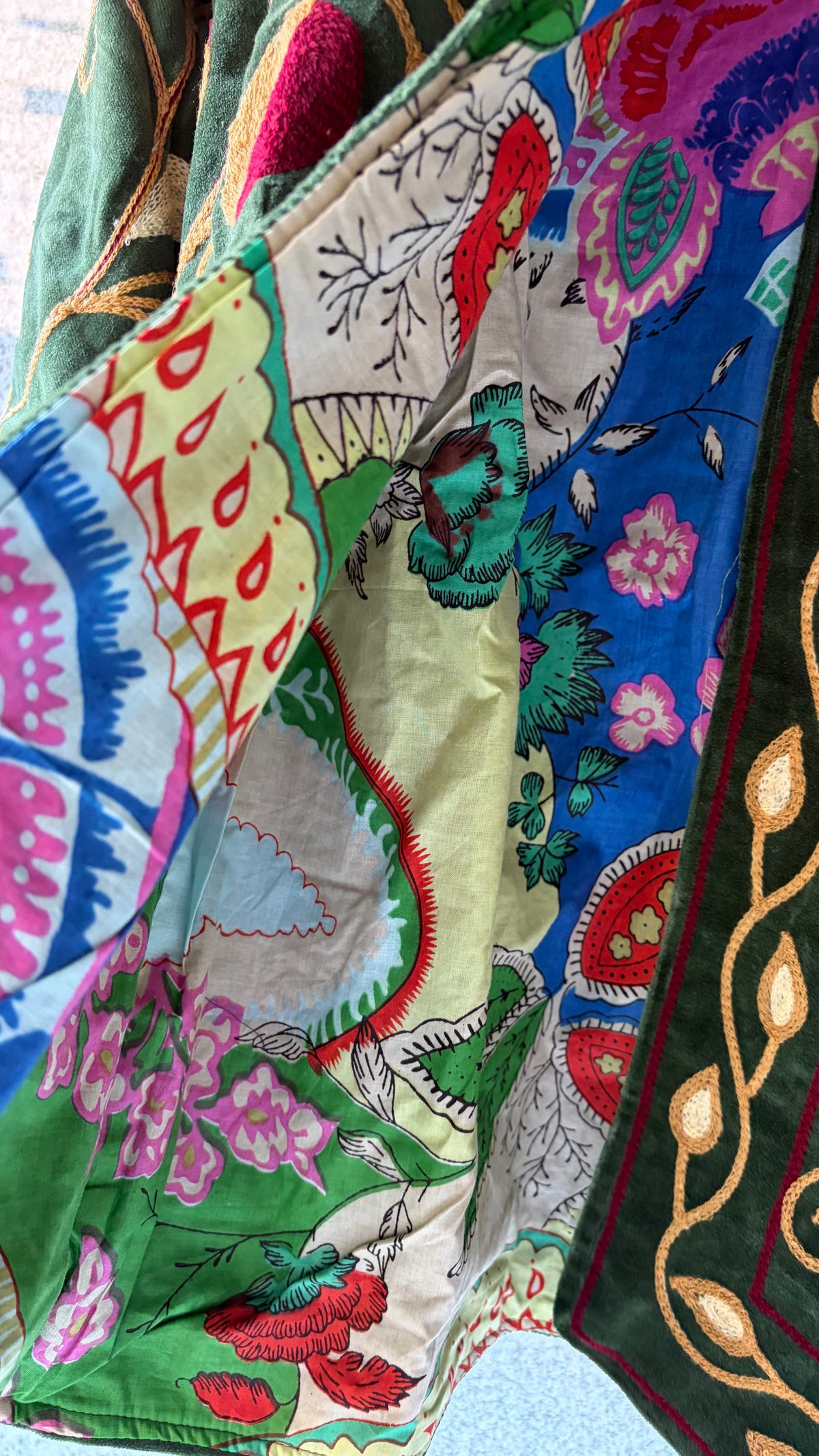 Chaqueta suzani terciopelo