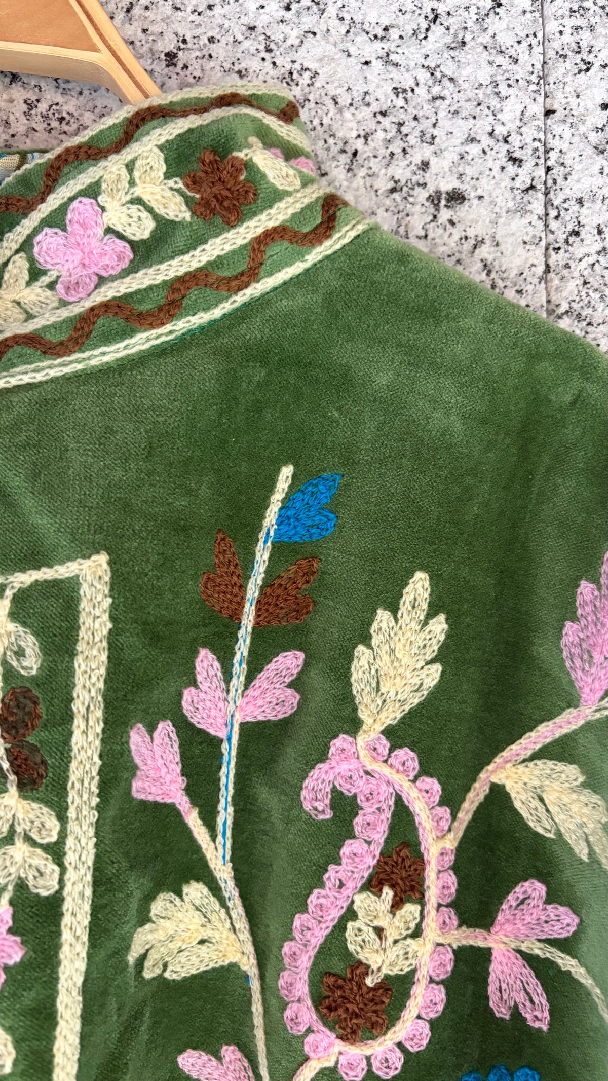 Chaqueta suzani terciopelo