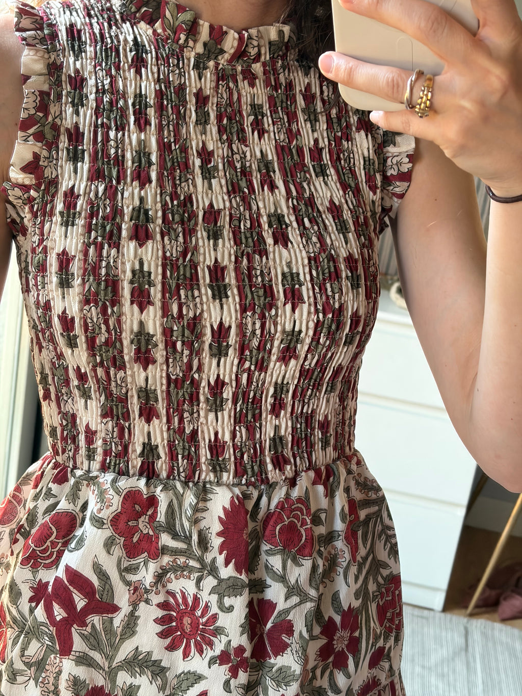 Vestido Flora crema