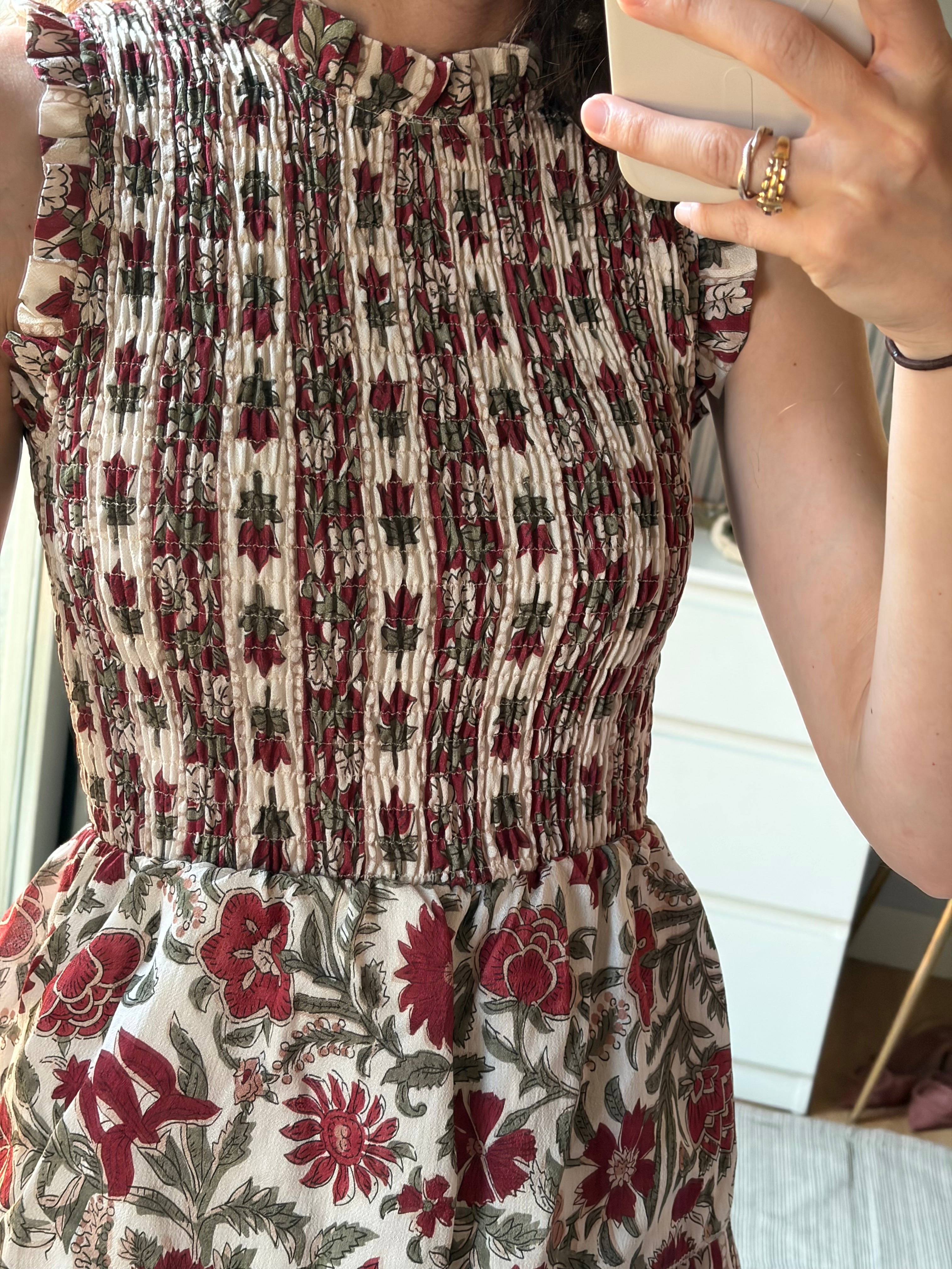 Vestido Flora crema