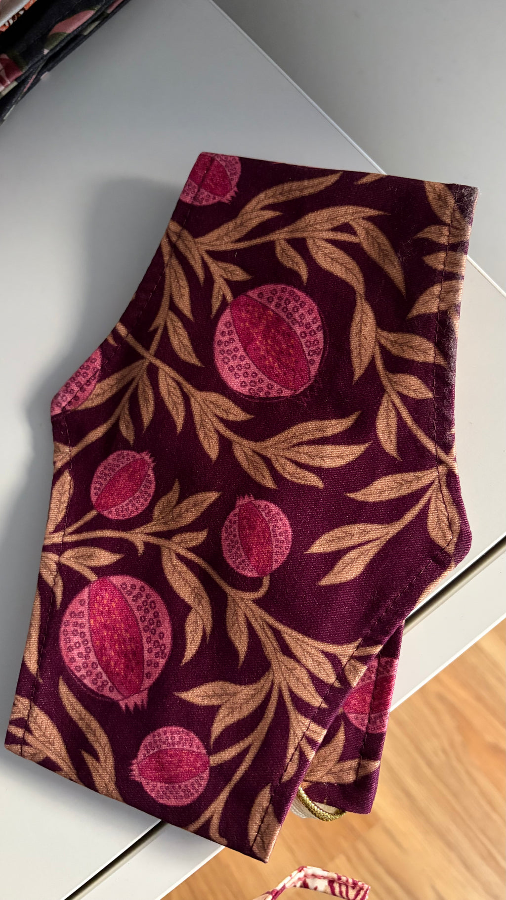 Fajín estampado Burdeos
