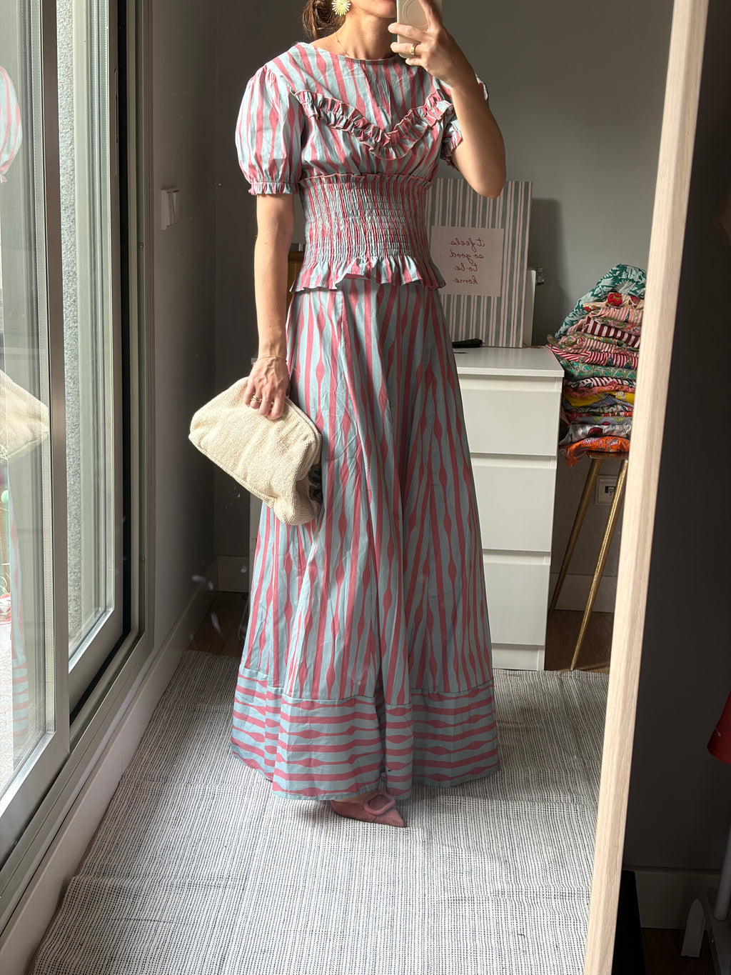 Conjunto Carmela rosa