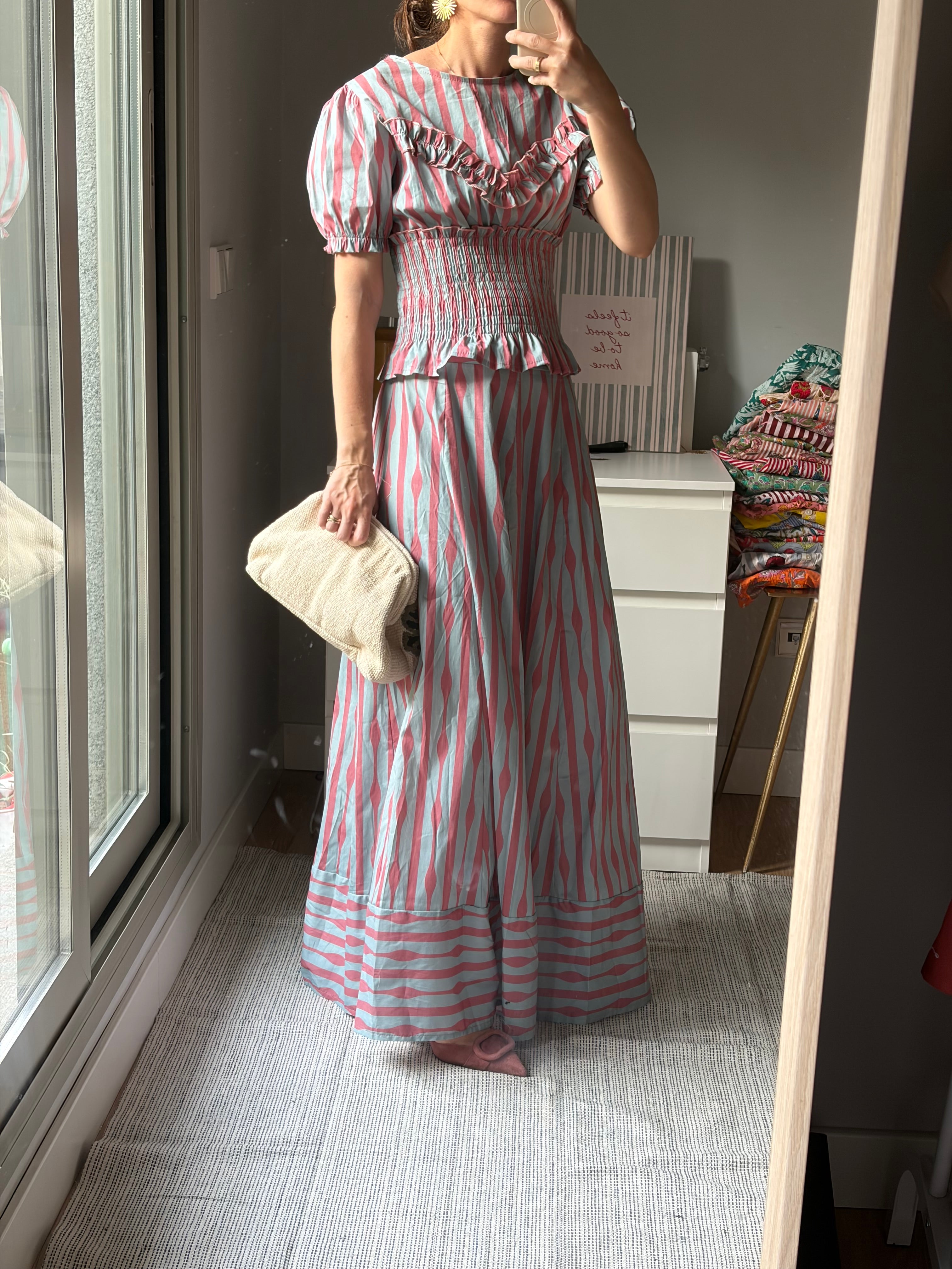 Conjunto Carmela rosa