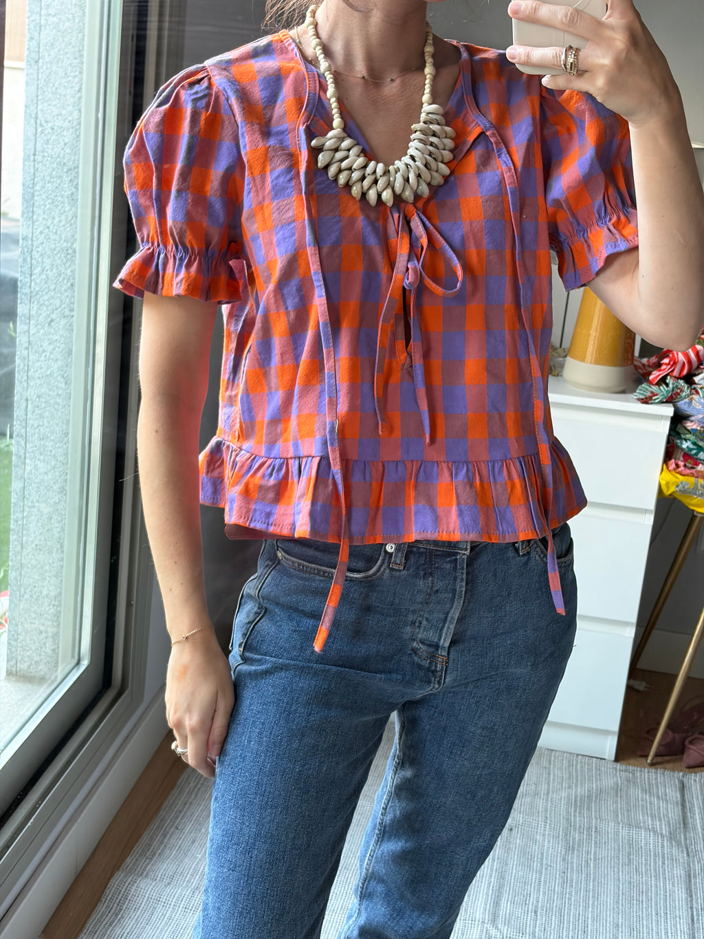 Blusa cuadros
