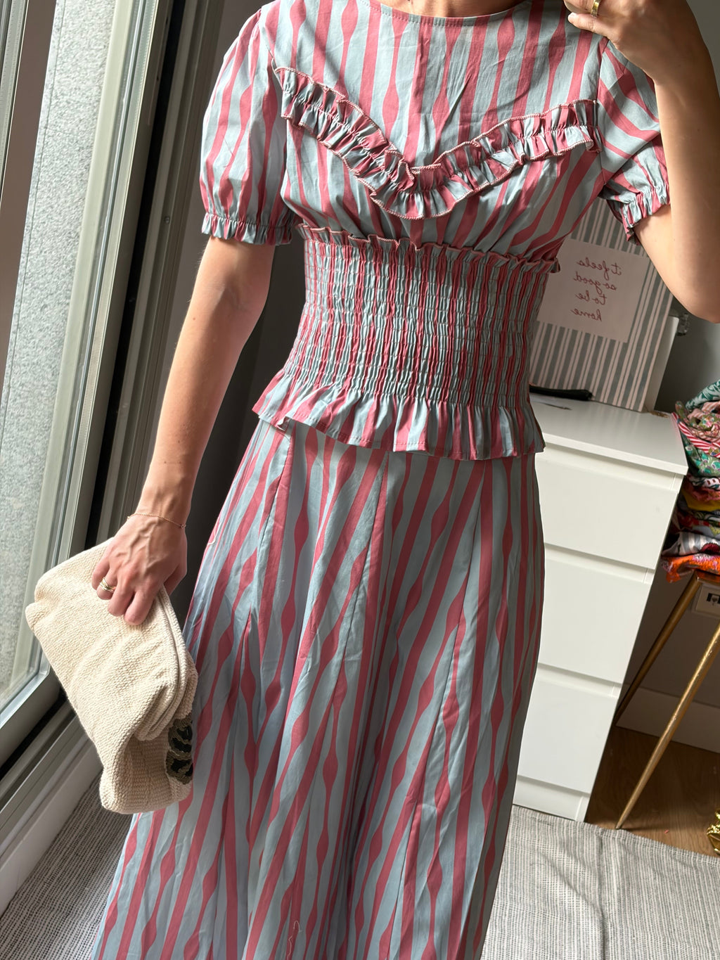 Conjunto Carmela rosa