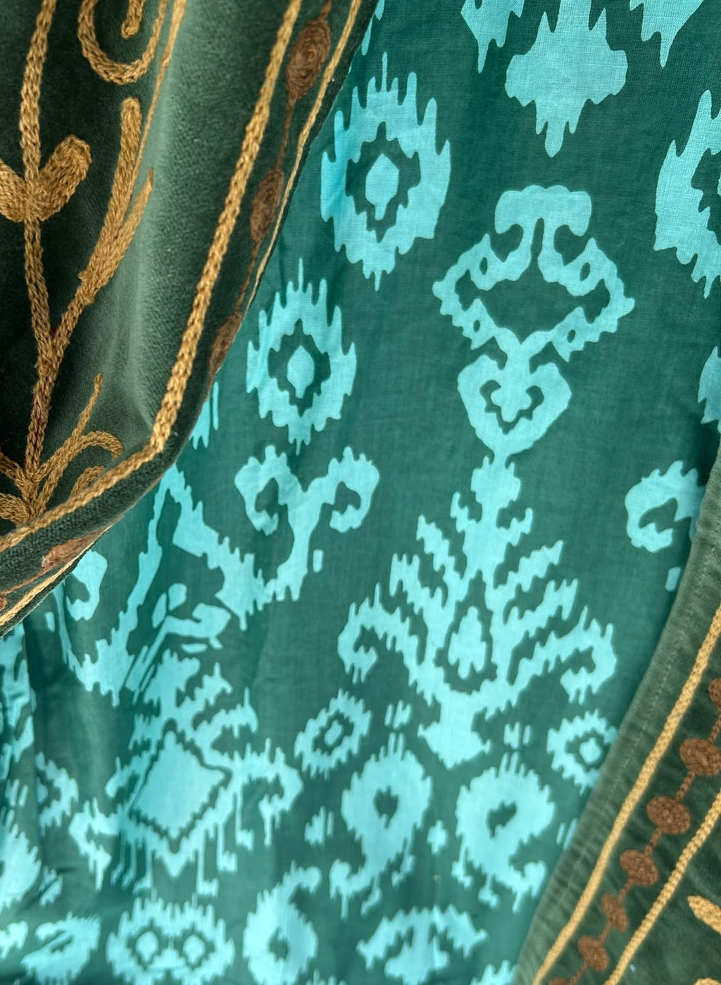 Chaqueta suzani verde