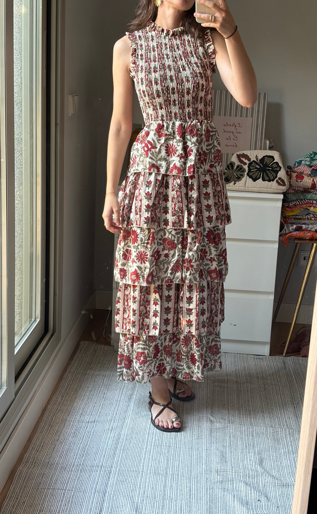 Vestido Flora crema