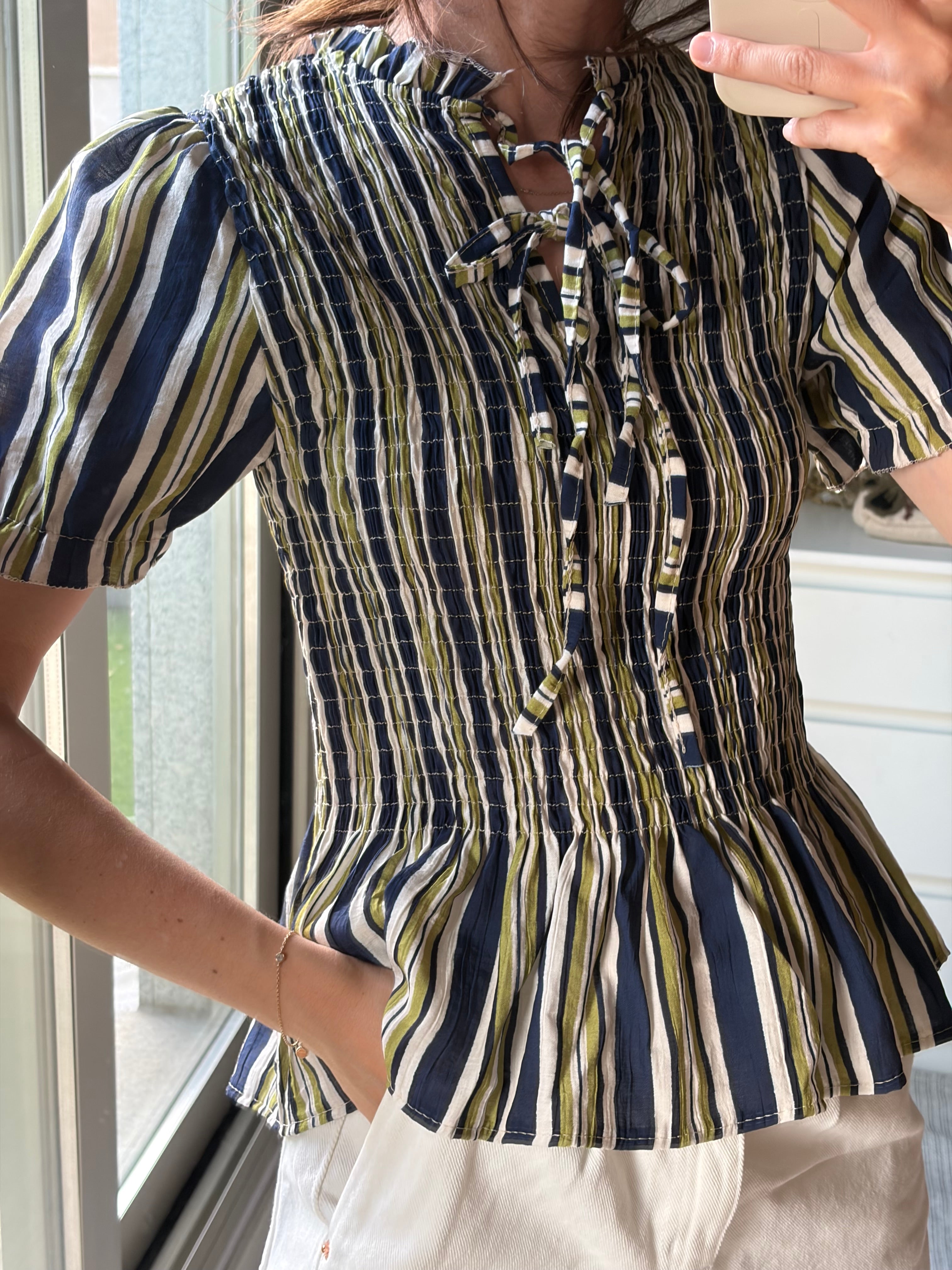 Blusa Mediterráneo azul