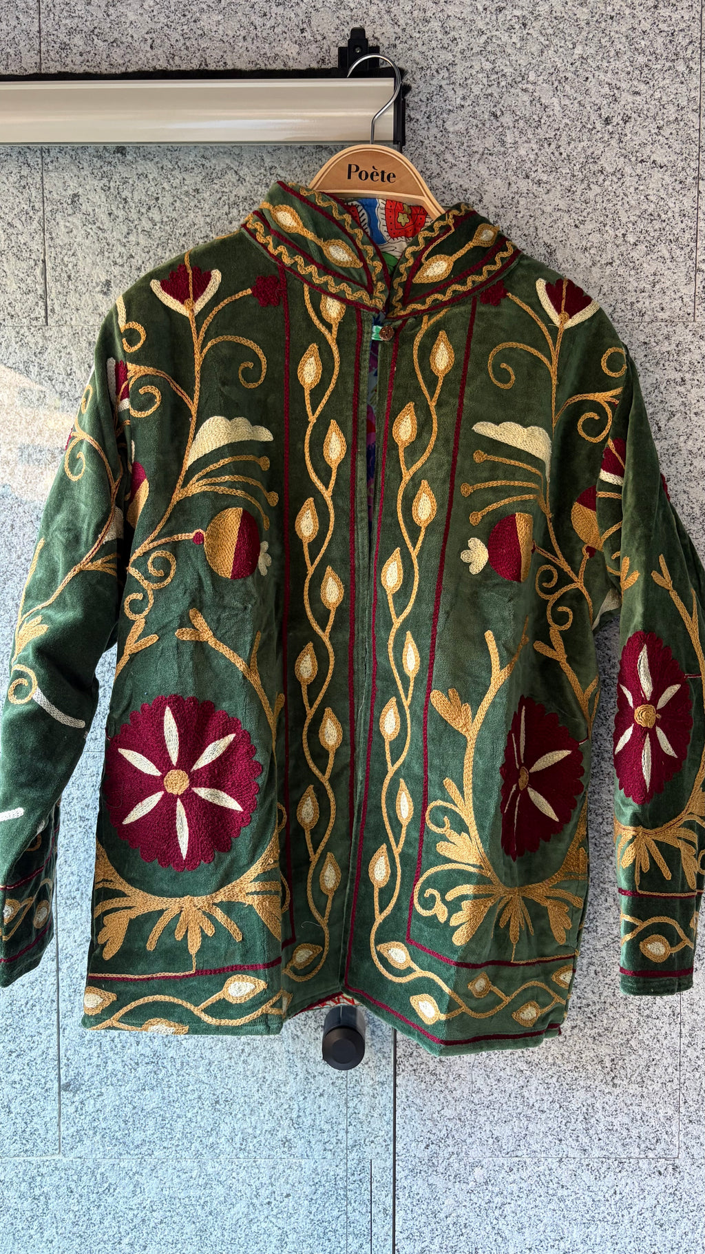 Chaqueta suzani terciopelo