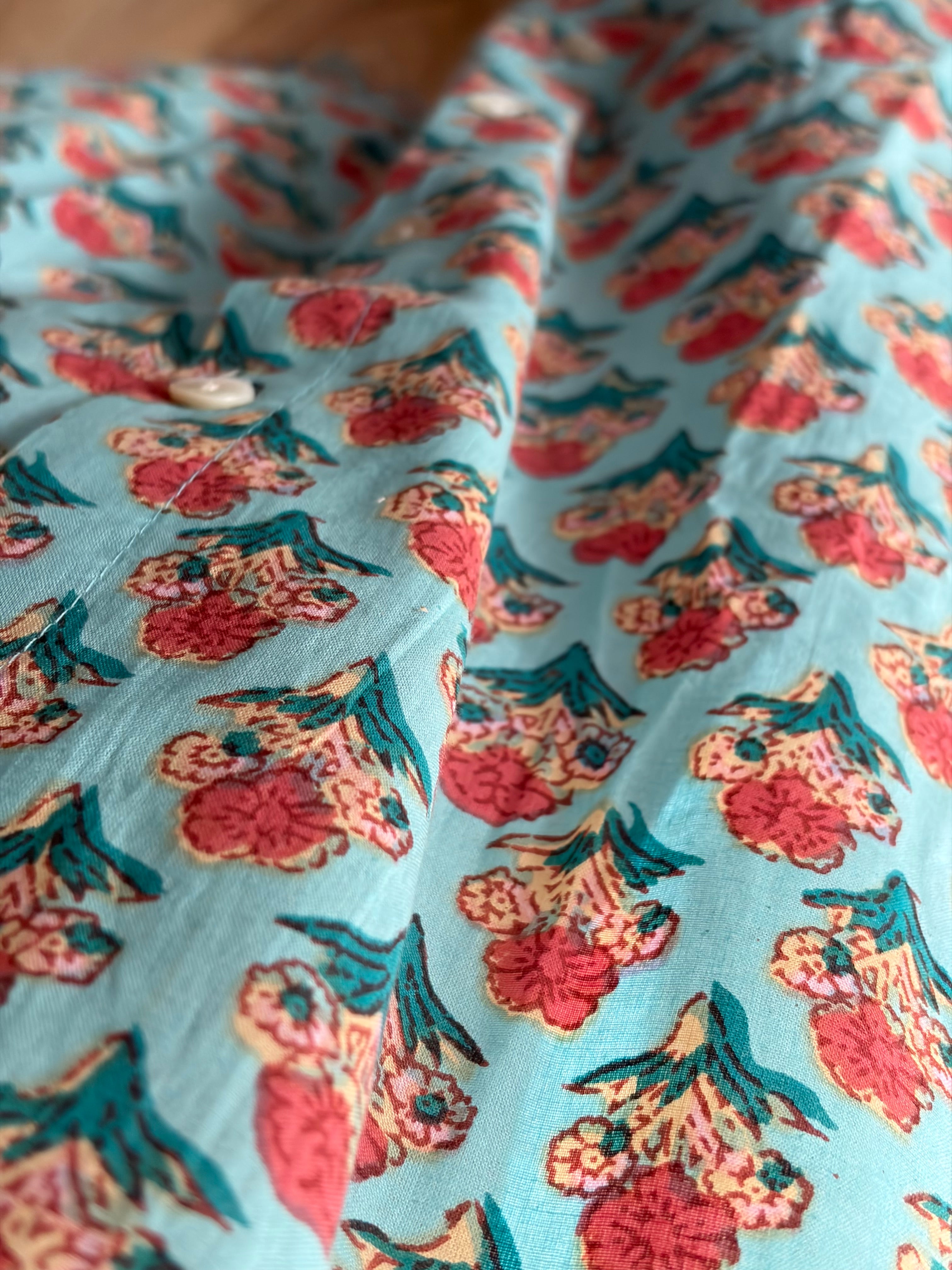 Vestido Cerdeña turquesa