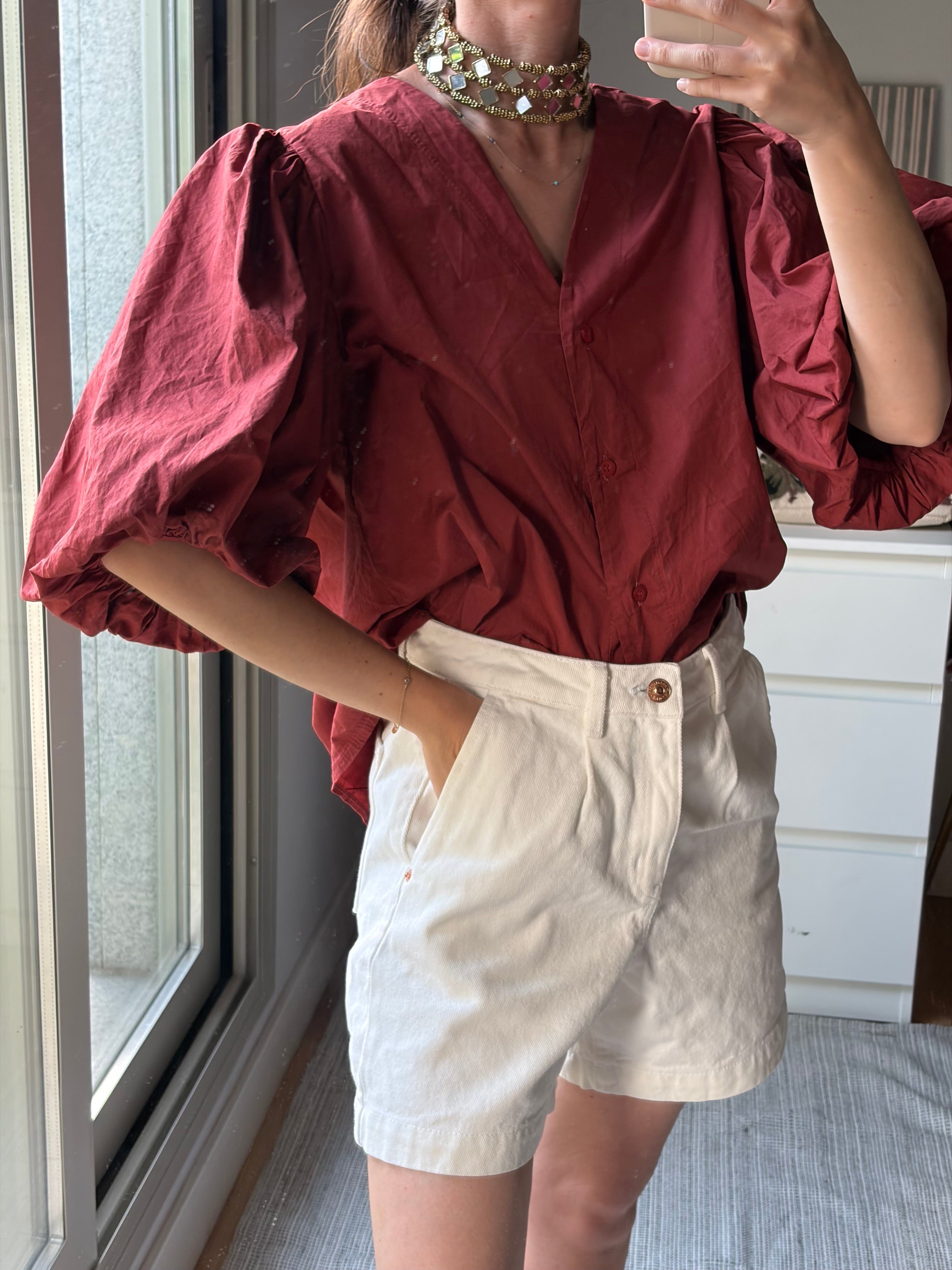 Camisa Manuela Burdeos