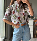 Camisa Amapola azul
