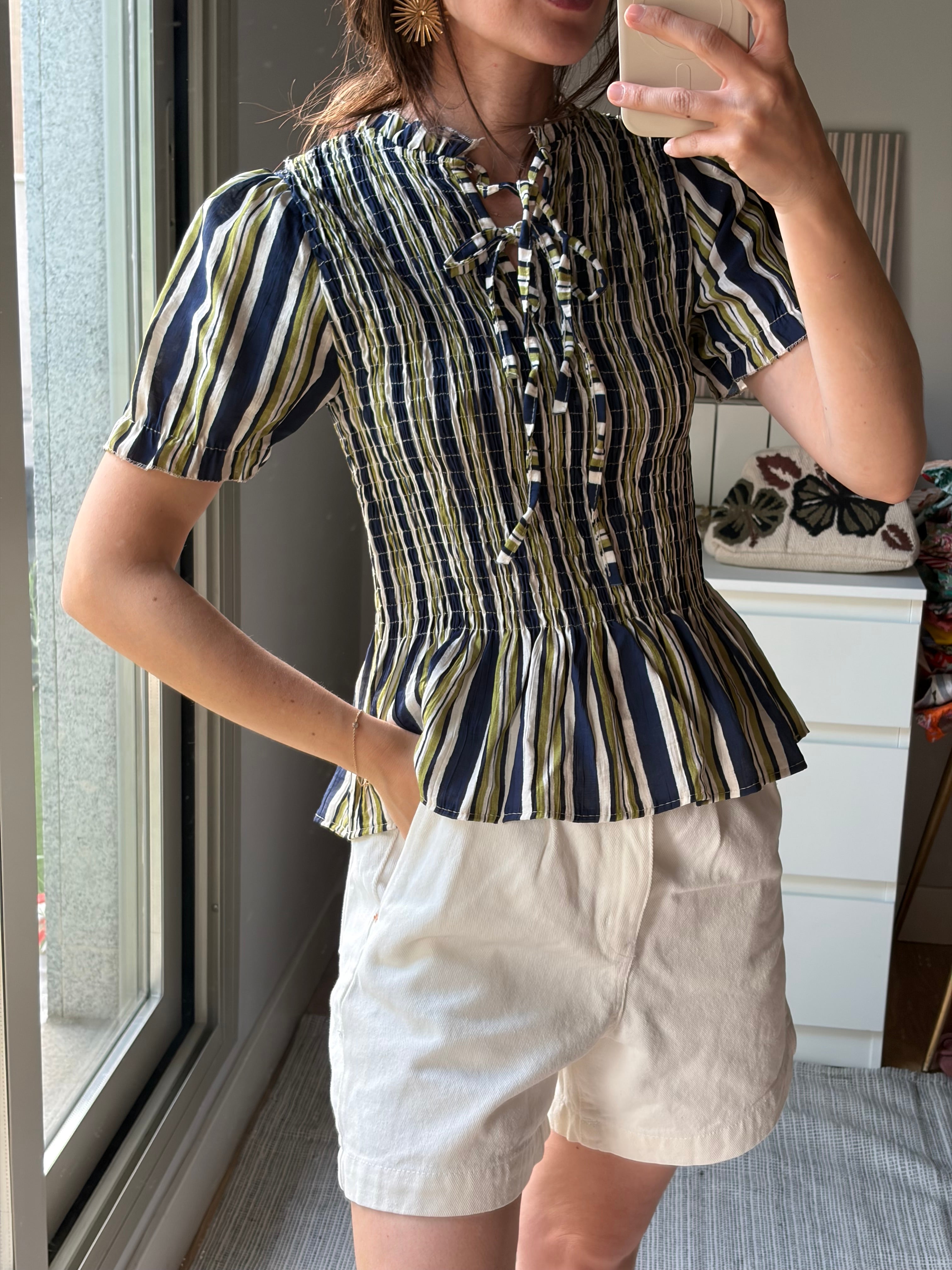 Blusa Mediterráneo azul