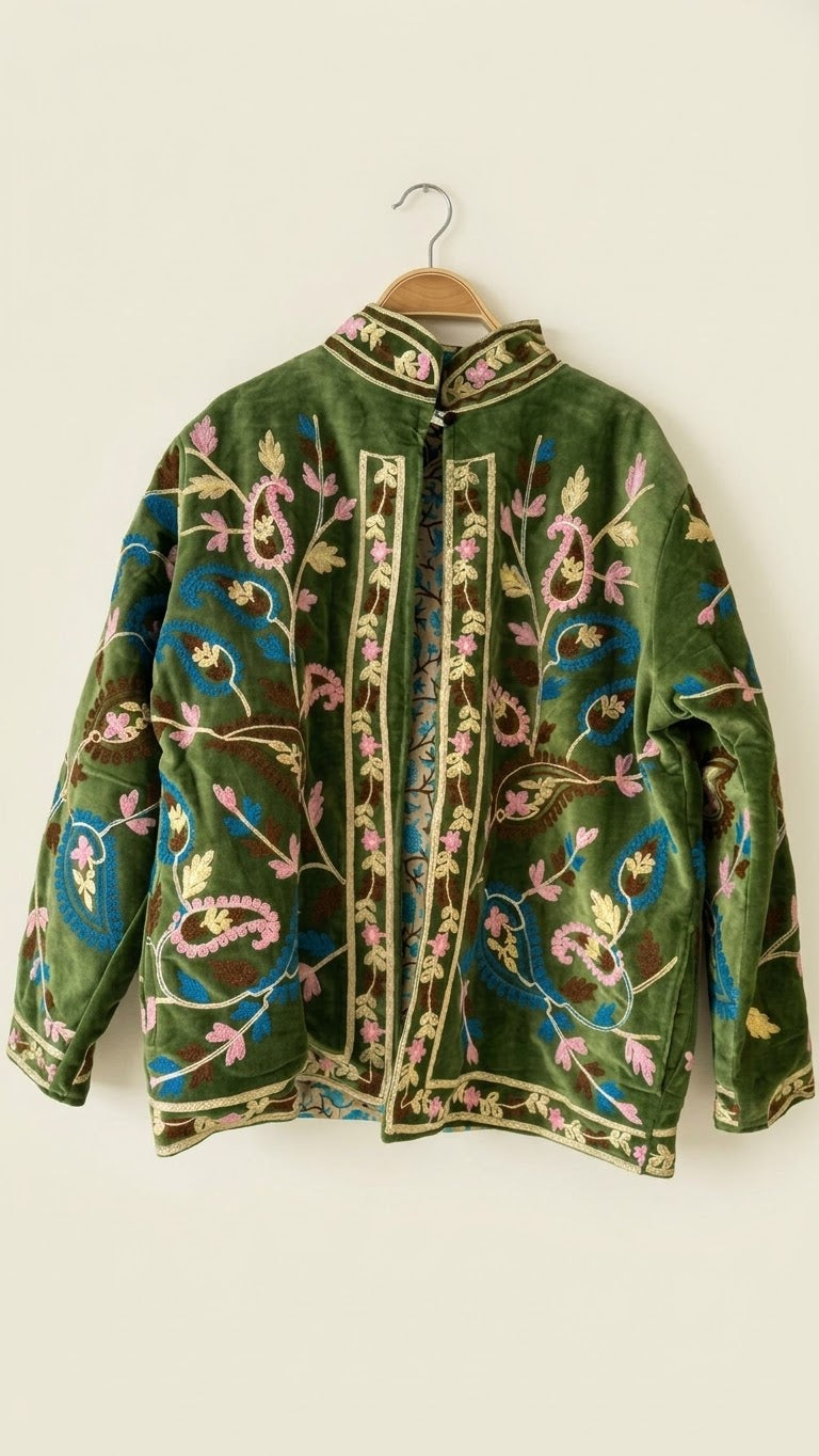 Chaqueta suzani terciopelo