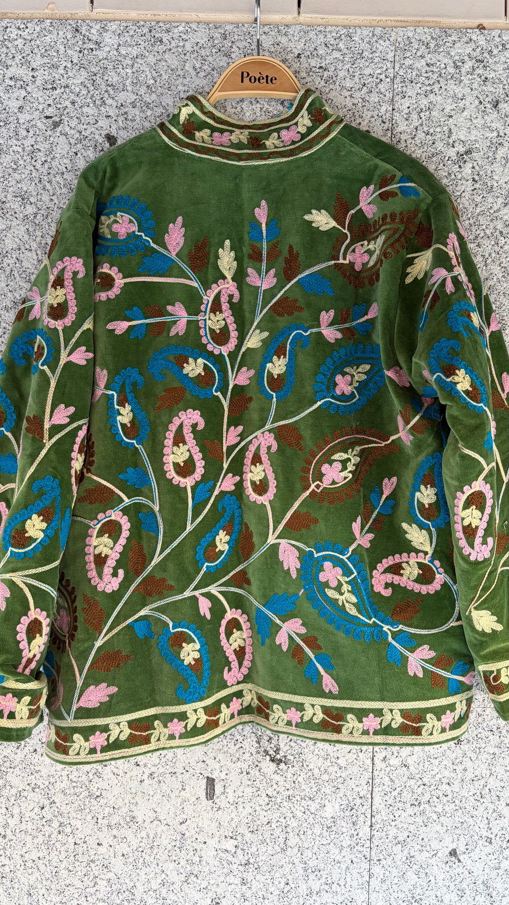 Chaqueta suzani terciopelo