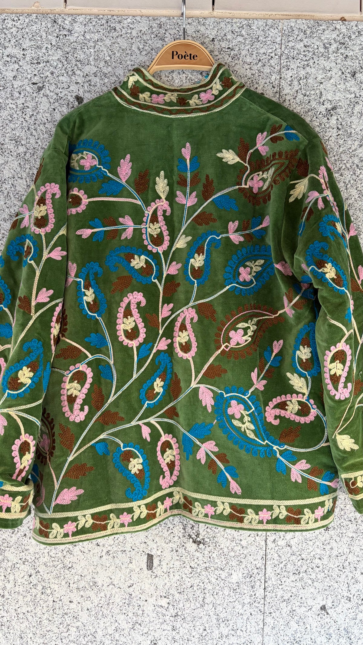 Chaqueta suzani terciopelo