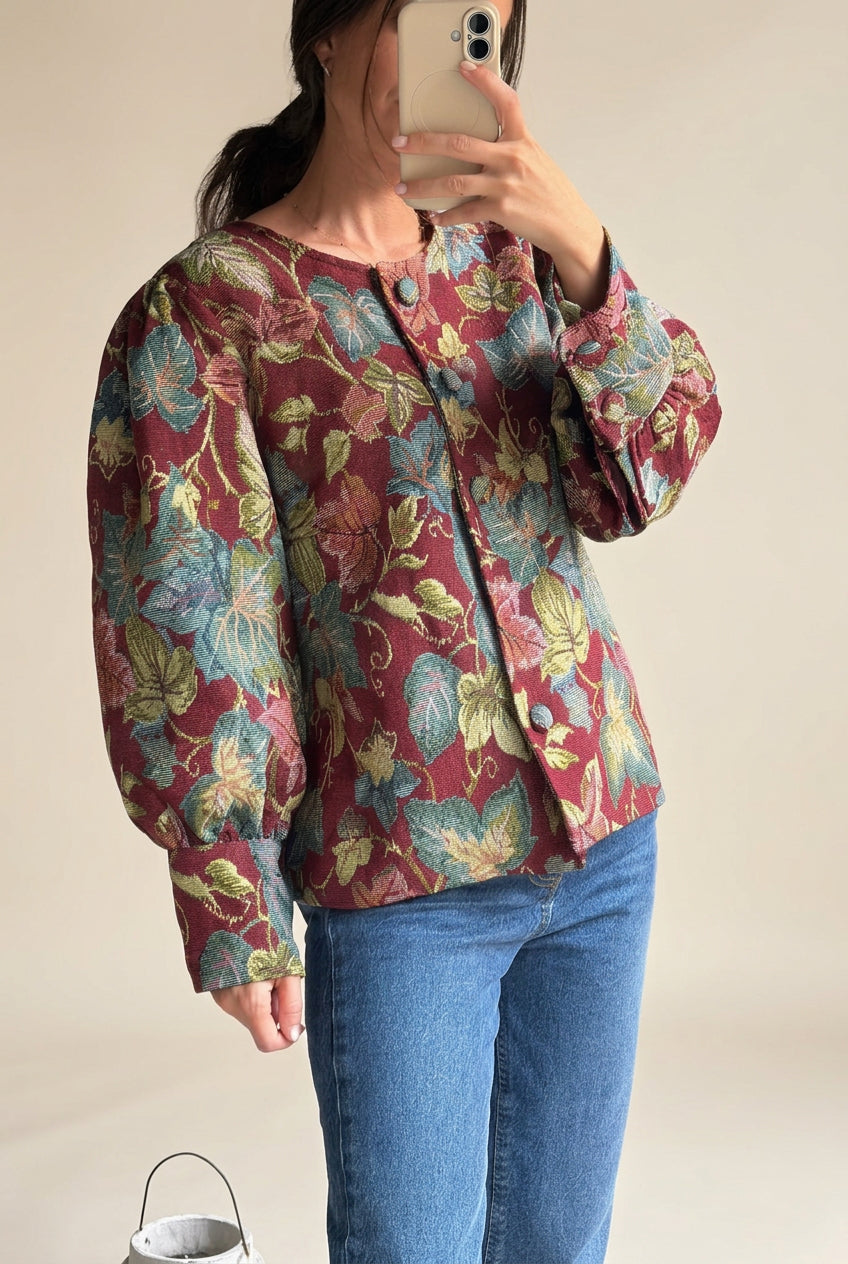 Chaqueta tapicería Burdeos