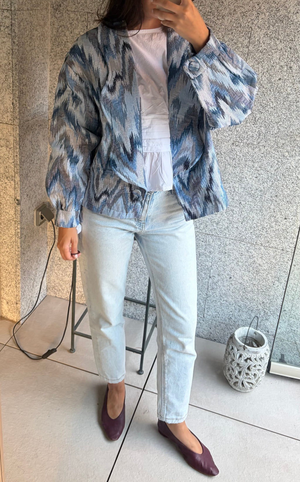 Chaqueta Jacquard