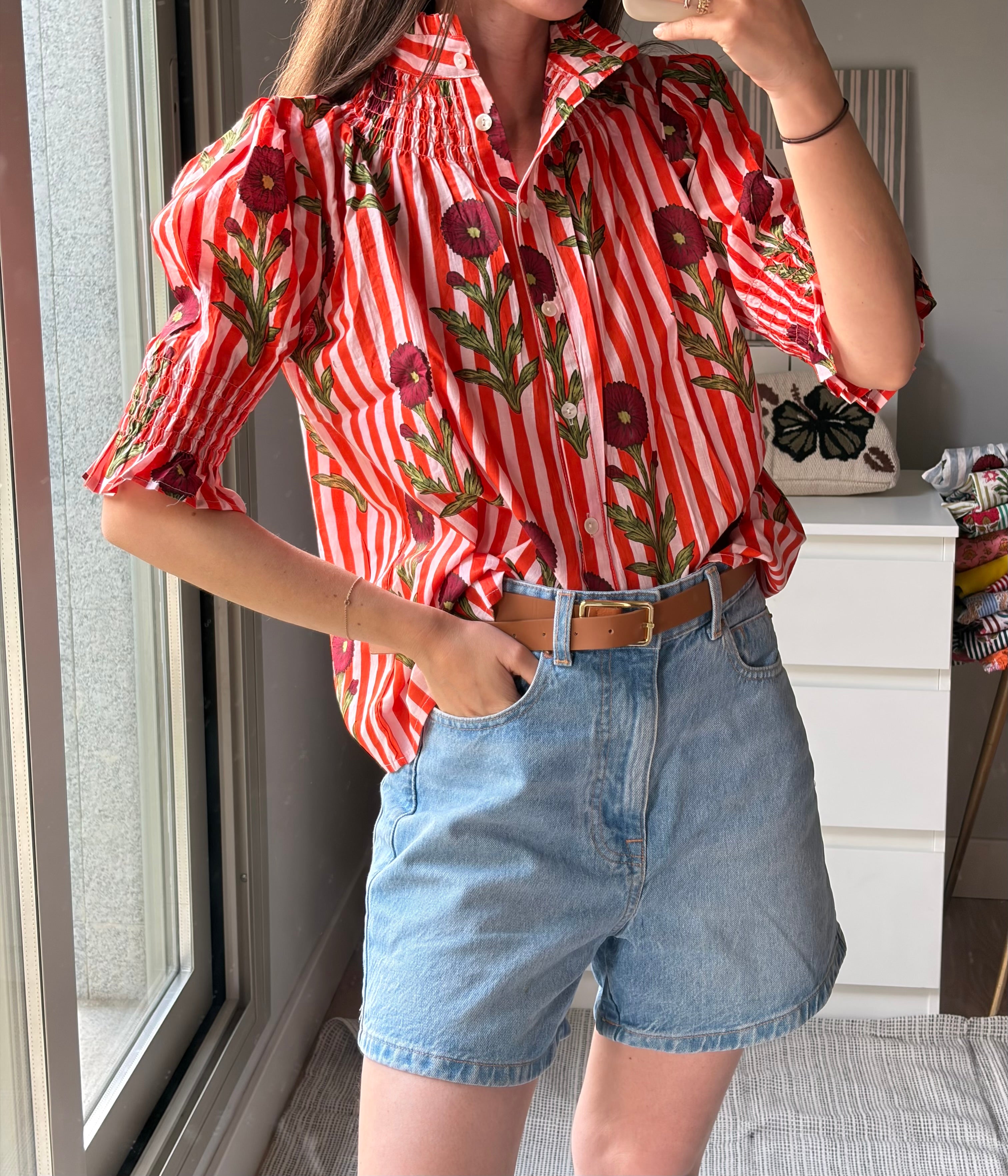 Camisa Amapola naranja